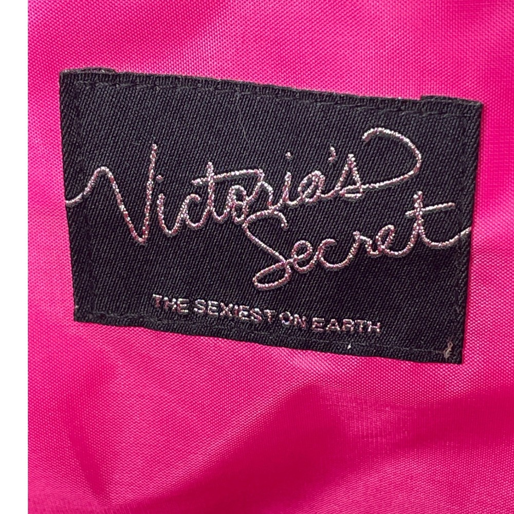 Victoria Secret Tote Bag Supermodel Heidi Klum Large Silver - Picture 2 of 8